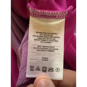 Columbia Pullover Women Sz‎ Medium 1/4 Zip Fleece Pink Long Sleeve Top Polyester thumbnail 10