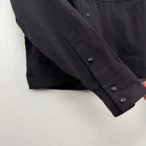 Topo Designs Shirt Womens Small Black Snap Front Lightweight Utility Outdoor thumbnail 5
