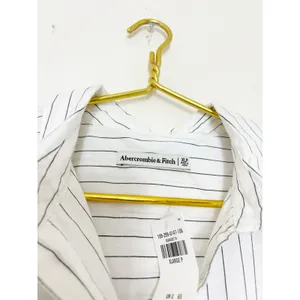 NWT Abercrombie & Fitch Button-Through Midi Shirt Dress Size XL Petite White thumbnail 6