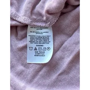 Loft‎ Women's Purple 1/4 Sleeve V Neck 3 button Top Size XL thumbnail 8