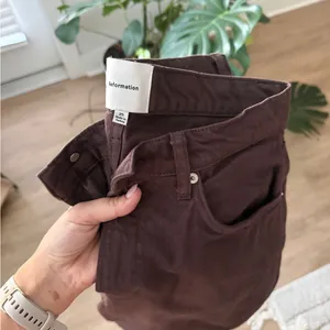 Reformation Deep Plum High-Rise Wide-Leg Jeans thumbnail 2