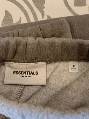 Fear Of God Essentials Charcoal Gray Sweatpants - Small thumbnail 6