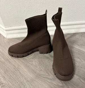 Brown Combat Boots Size 7.5 thumbnail 1