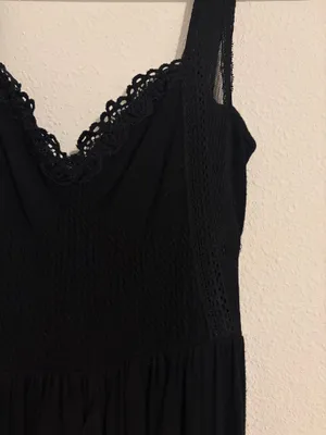 Free People Lace Black Strappy Dress Mini thumbnail 2