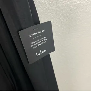 LULUS Black Regal Ruffles Back Ties Hidden Zipper V-Neck Flutter Sleeve Dress thumbnail 5