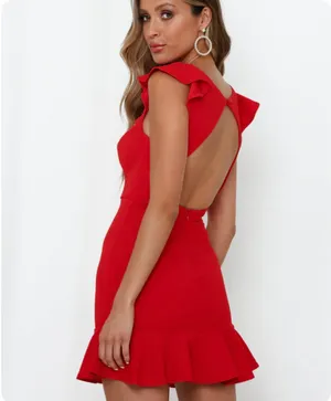 Hello Molly Dress Mini Red thumbnail 5