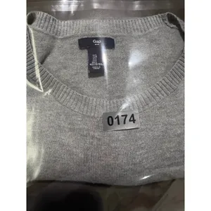 Gap Women's Gray Crew Neck Long Sleeve Cotton Viscose Blend Sweater Size L thumbnail 12