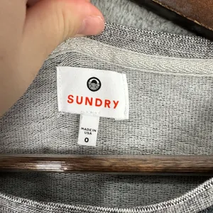Sundry‎ Sweatshirt 0 Grey Camo Knit Zip Side Streetwear Casual Chic Lounge Top thumbnail 2