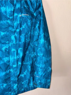 Columbia women’s blue pattern rain jacket windbreaker S thumbnail 3