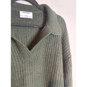 Old Navy dark green collared sweater thumbnail 5