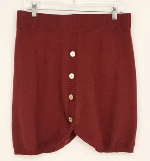 Aventura Women's Valentina Skirt Size Medium‎ Organic Cotton Pomegranate Knit thumbnail 1