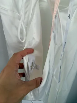 Lulus Medium NEW Lupita White Satin Tie-Back Maxi Dress Bridal Wedding Minimal thumbnail 7