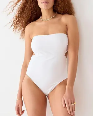 J.CREW White Strapless Swimsuit One Piece White Size 18 NWT thumbnail 2