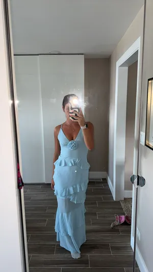 Selfie Leslie wedding guest dress thumbnail 13