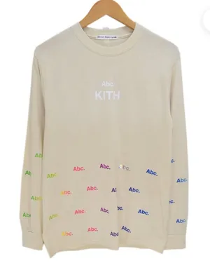 Advisory Board Crystals x Kith long sleeve ABC logo cream multi color shirt S thumbnail 1