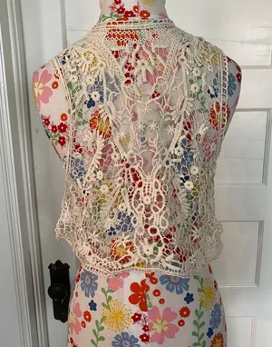 Maurice's Crochet Lace Vest thumbnail 3