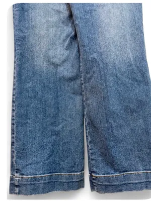 Avec Les Filles Women’s Blue Denim Short-Sleeve Tie-Waist Jumpsuit Size 30 thumbnail 14