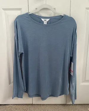 Athleta Blue Long Sleeve Shirt thumbnail 1