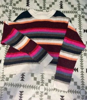 American Eagle Sweater Cropped Striped thumbnail 1