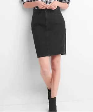 Gap Side Zip Denim Mini Skirt thumbnail 1