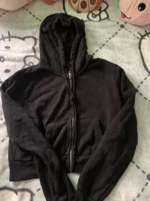 Brandy Melville Cropped Hoodie Zip-Up thumbnail 1