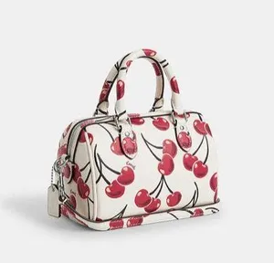 Coach Mini Rowan Crossbody Bag Cherry Print Leather CY745 NWT thumbnail 10