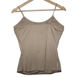 Women's Spanx Beige Cream Pull On Spaghetti Strap Tank Top Shapewear Size Large thumbnail 2
