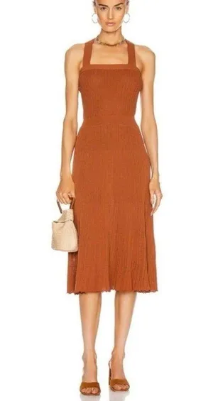 Alexis Bess Dress in Rust Color size XS CL thumbnail 1