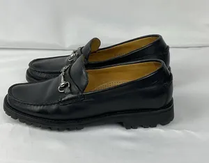 Cole Haan Black Leather Horsebit Lug Sole Loafers Women Sz 5.5 thumbnail 1