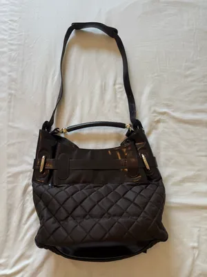 BURBERRY | Quilted Brown Bromely Hobo Large Bag thumbnail 7