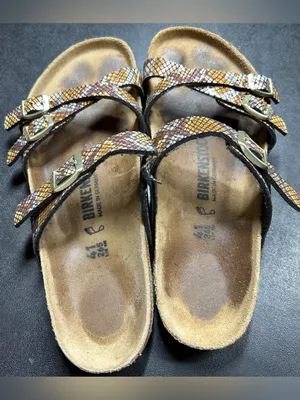 Birkenstock Women’s Size 10 Franca Python Brown Sandal thumbnail 2