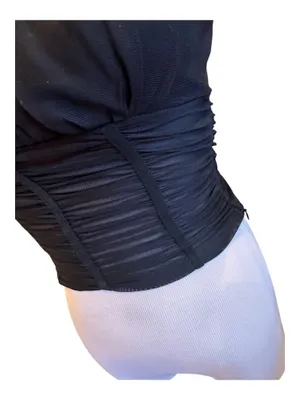 Princess Polly Concordia Tank Black Mesh Cropped Top Sexy 6 S thumbnail 5