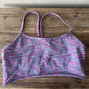 Lululemon Power Y Bold Blue Space Dye Cut Tank Top Size Small thumbnail 1