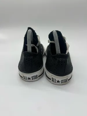 Converse Chuck Taylor All Star Shoes Womens Size 8 Black Glitter Sneakers thumbnail 7