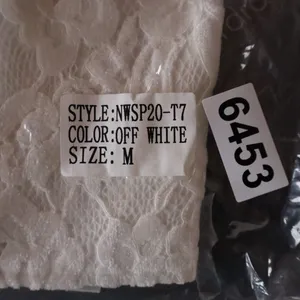 Off White Lace Sweetheart Bustier Crop Top Strapless NWSP20-T7 Womens Size M thumbnail 5