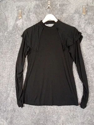 Killstar Long Sleeve Goth Dramatic Cape Ruffle Shoulders Overlay Witchy Womens thumbnail 4