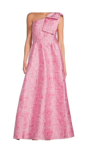 Mac Duggal Abby Glass: Caroline Asymmetrical neck sleeveless gown thumbnail 1