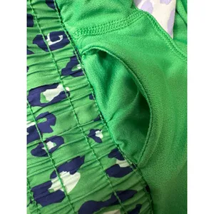 All In Motion XS Green Blue Leopard Print Active Lined Shorts thumbnail 4