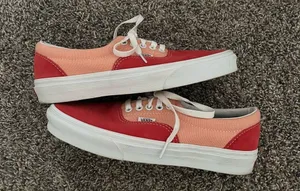 Vans Never Worn Coral and Pink Canvas and Suede Fabric Low Top Women’s Shoes thumbnail 6