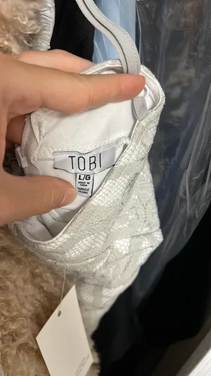 Tobi Gray Lace Dress thumbnail 4