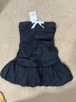 Hello Molly Fluttering Fancy Strapless Dress with Bow thumbnail 2