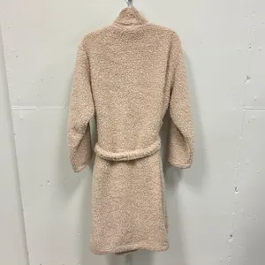 Pottery Barn Unisex Cozy Comfort Robe Teddy Plush Cozy Comfy Belted Large Beige‎ thumbnail 2