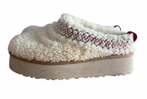 UGG Tazz Heritage Braid Slippers in Natural Shearling thumbnail 1