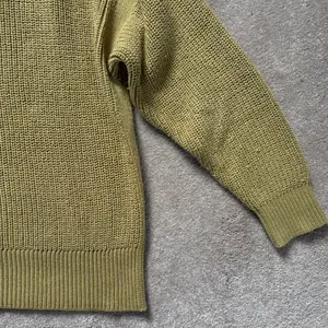 Ava & Viv Quarter Zip Shaker Stitch Pullover Sweater Moss Green Size X / 14W thumbnail 10