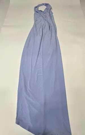 Norma Kamali x REVOLVE Halter Sweetheart Side Drape Gown in Celestial Blue thumbnail 15