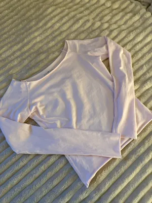 Brandy Melville Long Sleeve Top Pink thumbnail 4