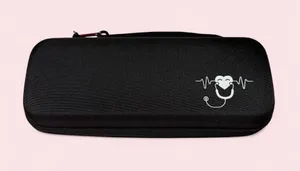 Source Unknown Black Travel Case for nurses with White Stethoscope Graphic thumbnail 1