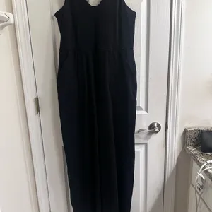 Zella Black Sheath Jumpsuit Sleeveless Scoop Neck thumbnail 4