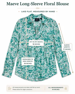 827 Maeve Anthropologie Floral Blouse Women X-Small Coastal Boho thumbnail 13