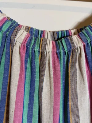 Free People Off the Shoulder Striped Babydoll Mini Dress Womens XS Bohemian NWOT thumbnail 7